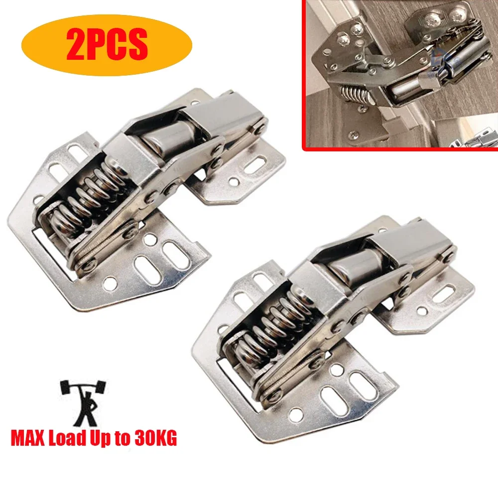 Cabinet Hinges - 2個入り RVキャビネットヒンジ オーバーヘッドスイングアップフラップヒンジ ロッカーキッチン食器棚ドアステー フェイスフレームキャビネット キャラバン