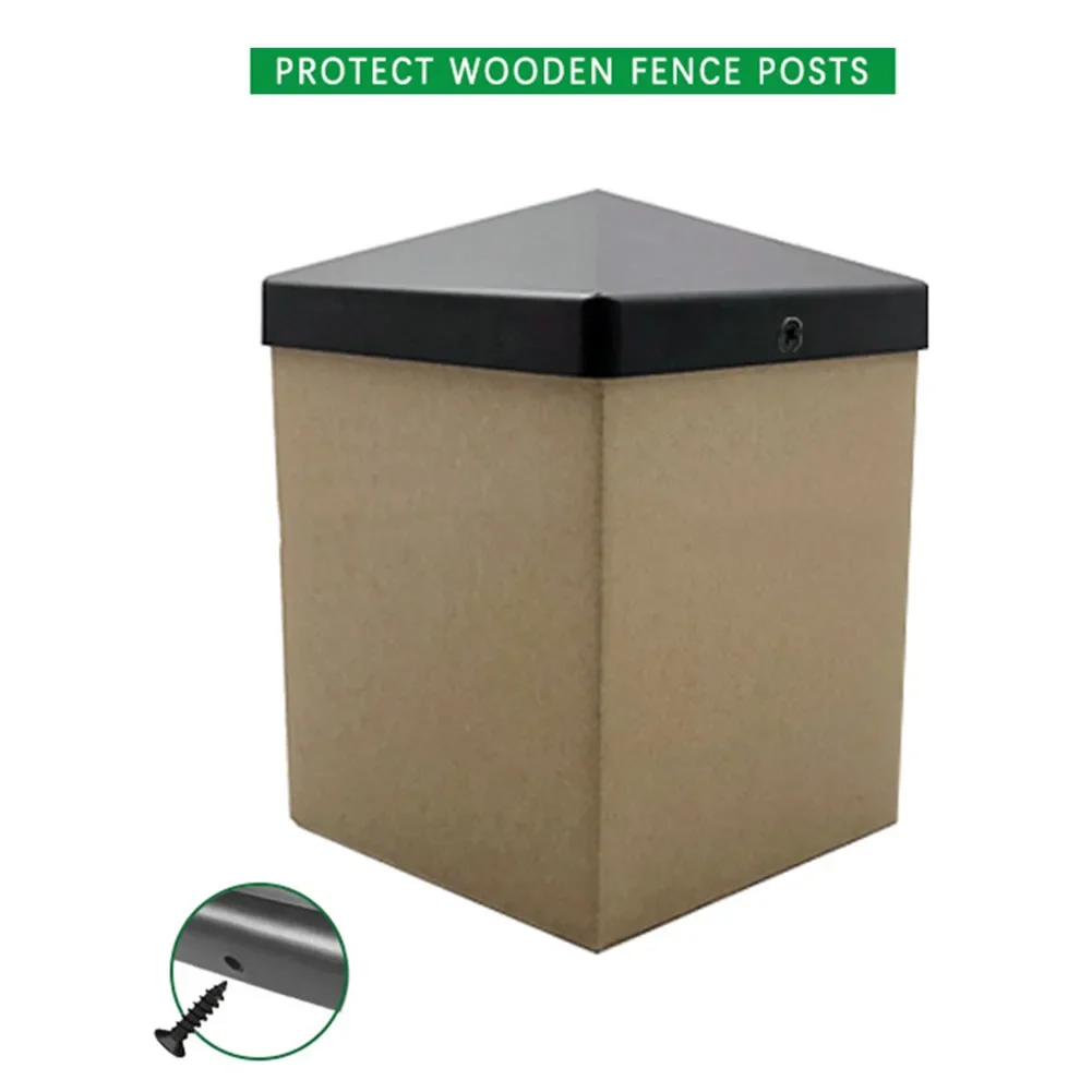 Home Improvement Fence - 4x4 ポストキャップ、フェンスポストキャップ ホームインプルーブメントは、ポストの寿命を延ばします 色褪せ防止素材