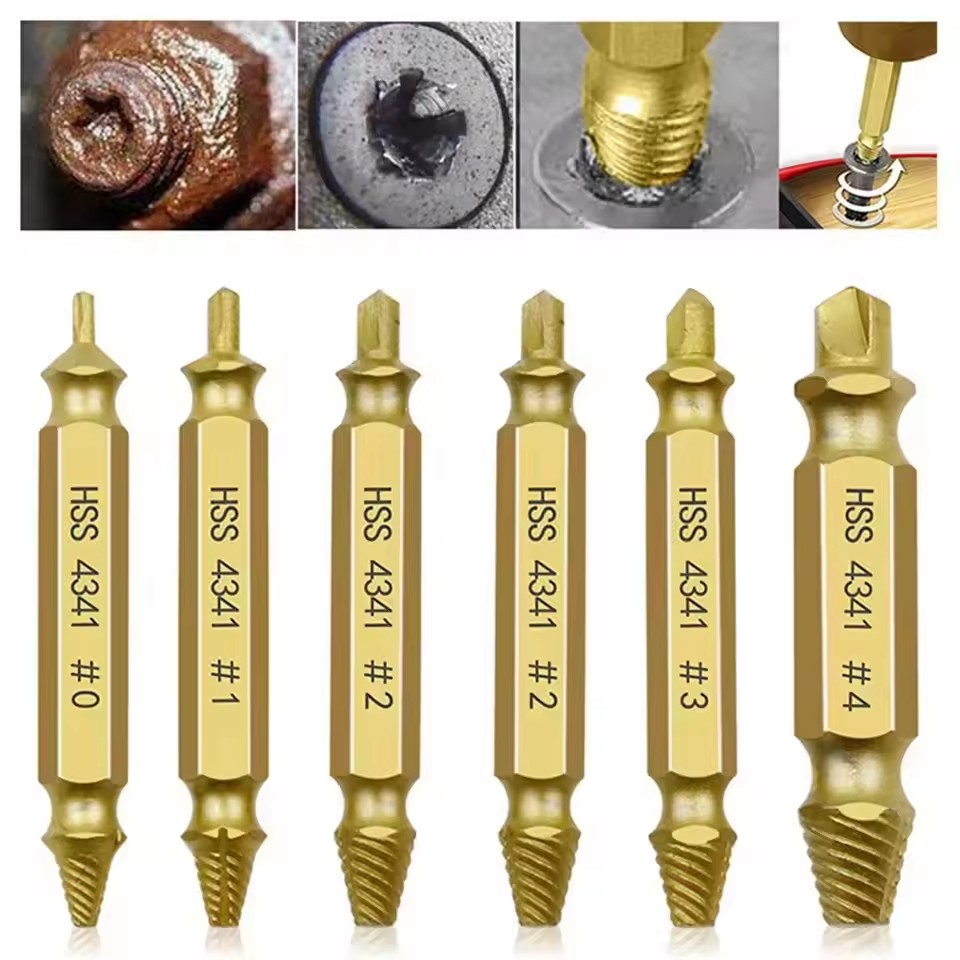 Drill Bits - 破損したネジ取り外しドリルビットセット、剥がれたり折れたネジ・ボルト除去用エクストラクター、簡単に取り外せる解体工具
