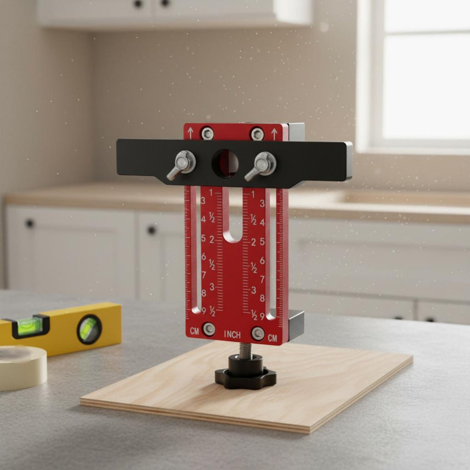 キャビネット穴位置決め器 正確な位置決め ドア取り付けテンプ - Cabinet Hinges のレビューと価格