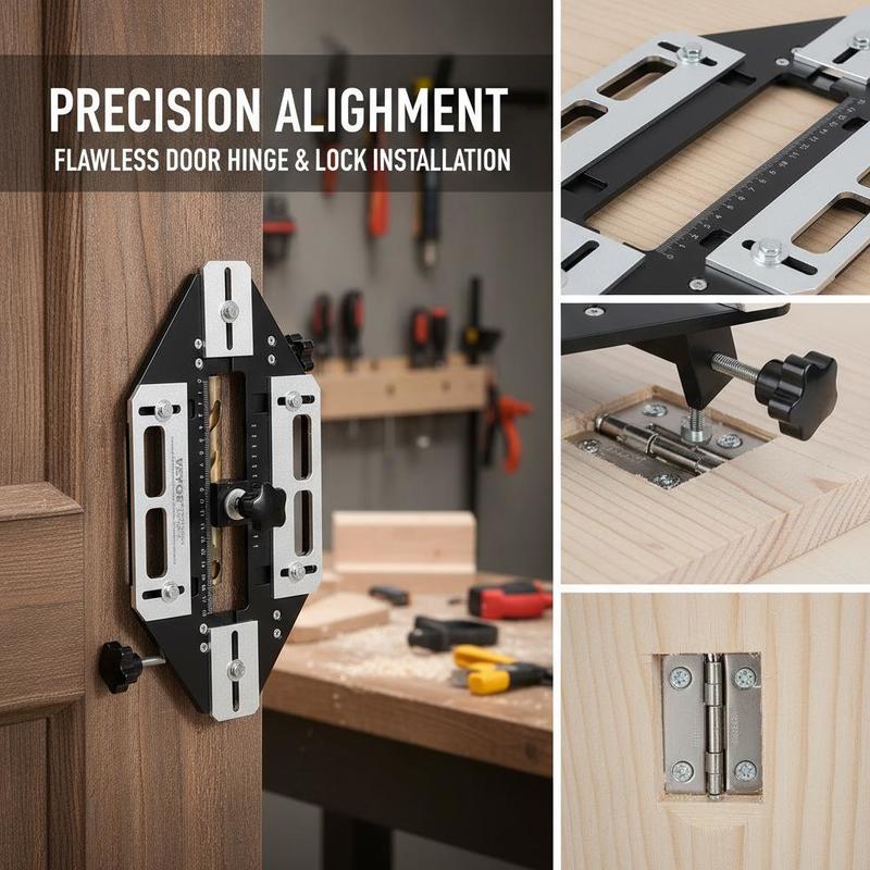 アルミニウム合金製ほぞ穴テンプレート 13x6 インチ 部屋 - Door Lock のレビューと価格