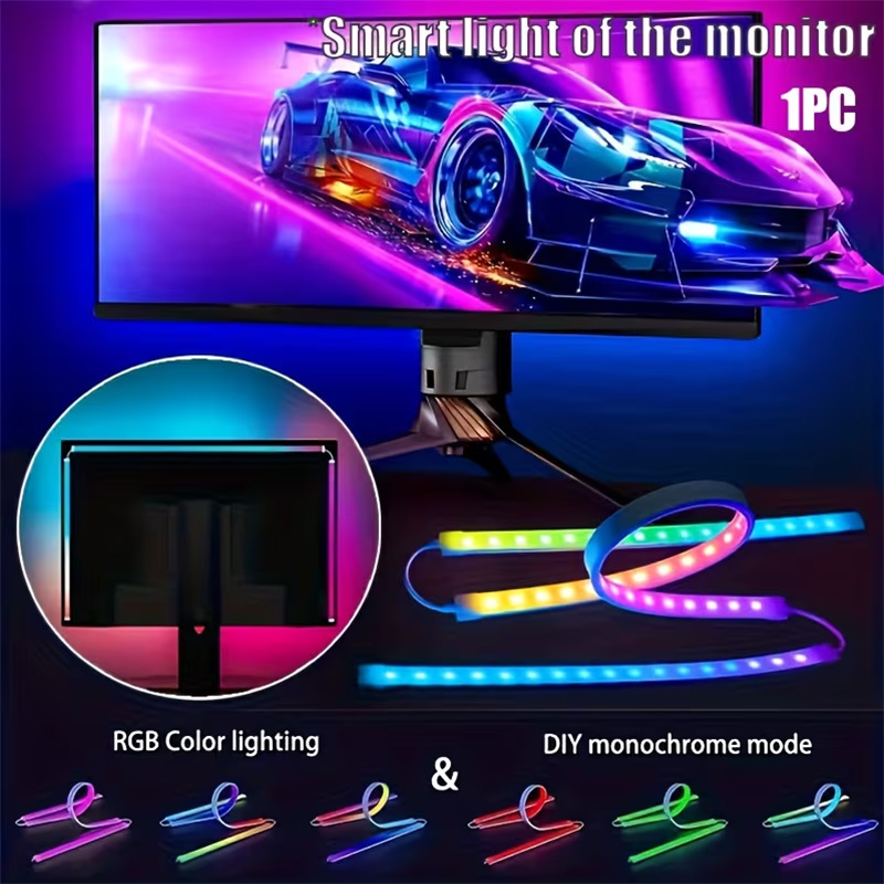 RGB ゲーミングライトストリップ モニターバックライト L - Led Strip Lights のレビューと価格