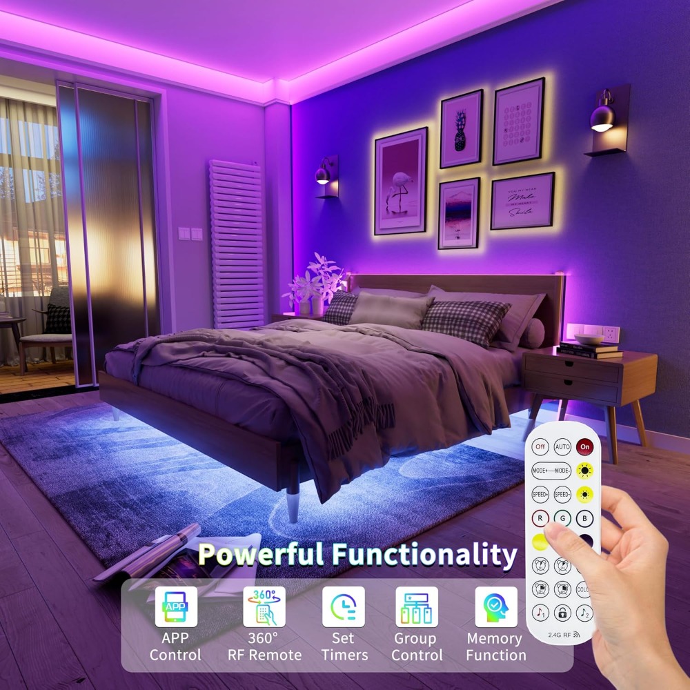 5V USB COB RGB LEDストリップライト 1.5 - Led Strip Lights のレビューと価格